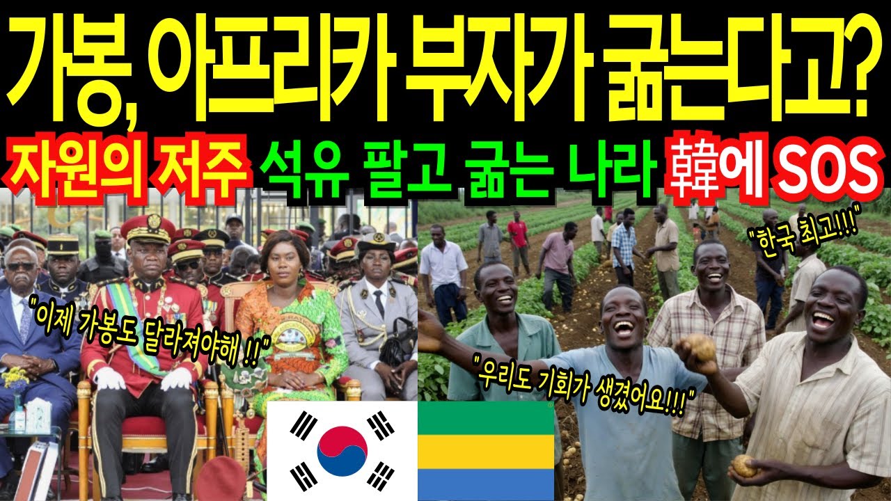 [해외감동사연] 아프리카 가봉 부자나라에서 굶는다고??? 굶는 꼴은 절대 못보는 한국 K-농업기술로 미래를 준 기적
