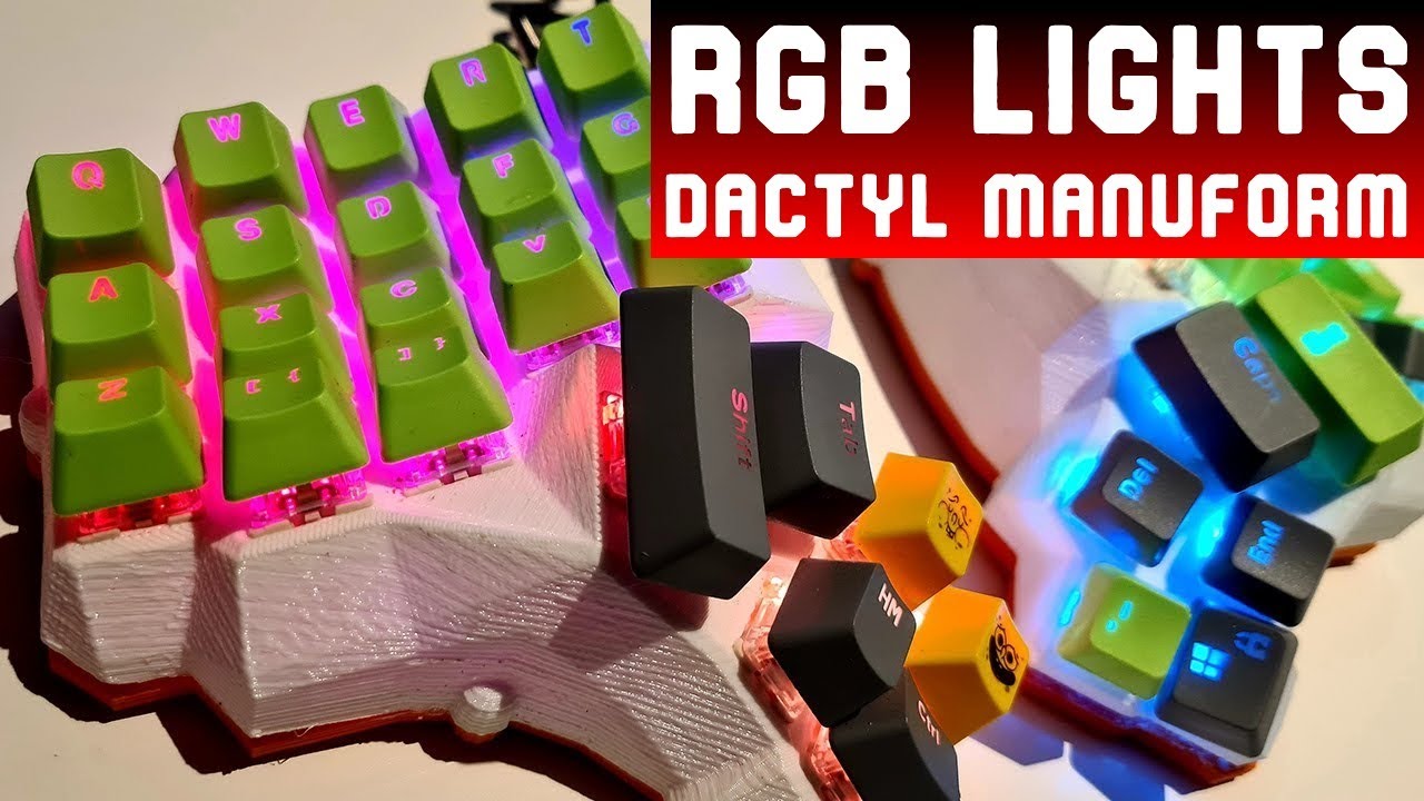 Dactyl Manuform RGB Lights