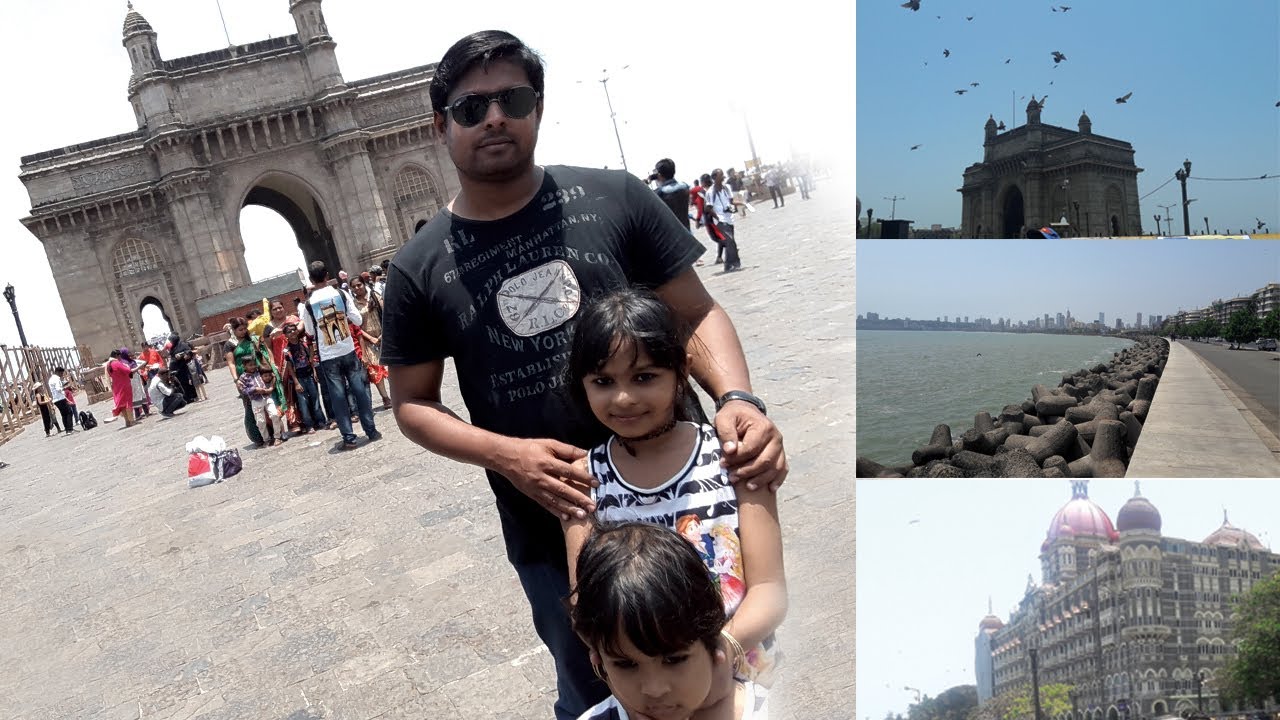 Mumbai Marina Beach / Mumbai Bandra Worli Sea Bridge/Mubai India Gate