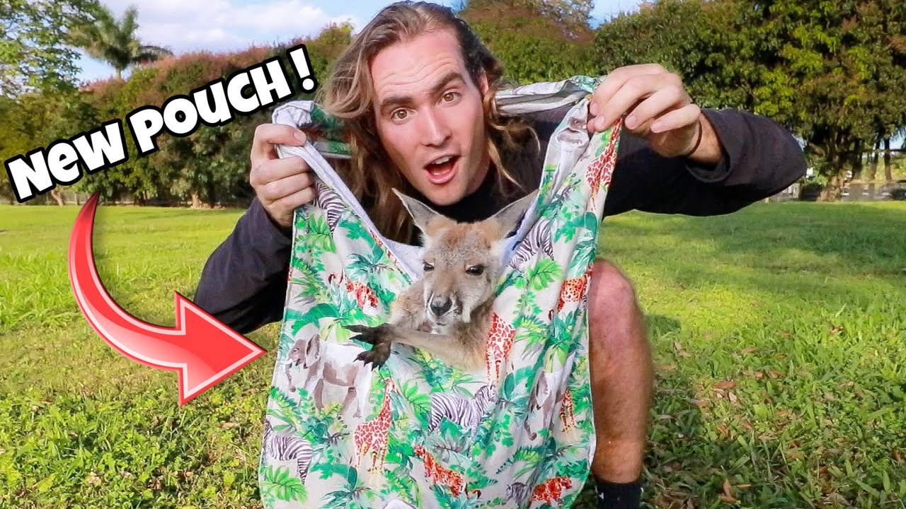 MAKING A NEW POUCH for BABY KANGAROO ! WILL HE LIKE IT ?!
