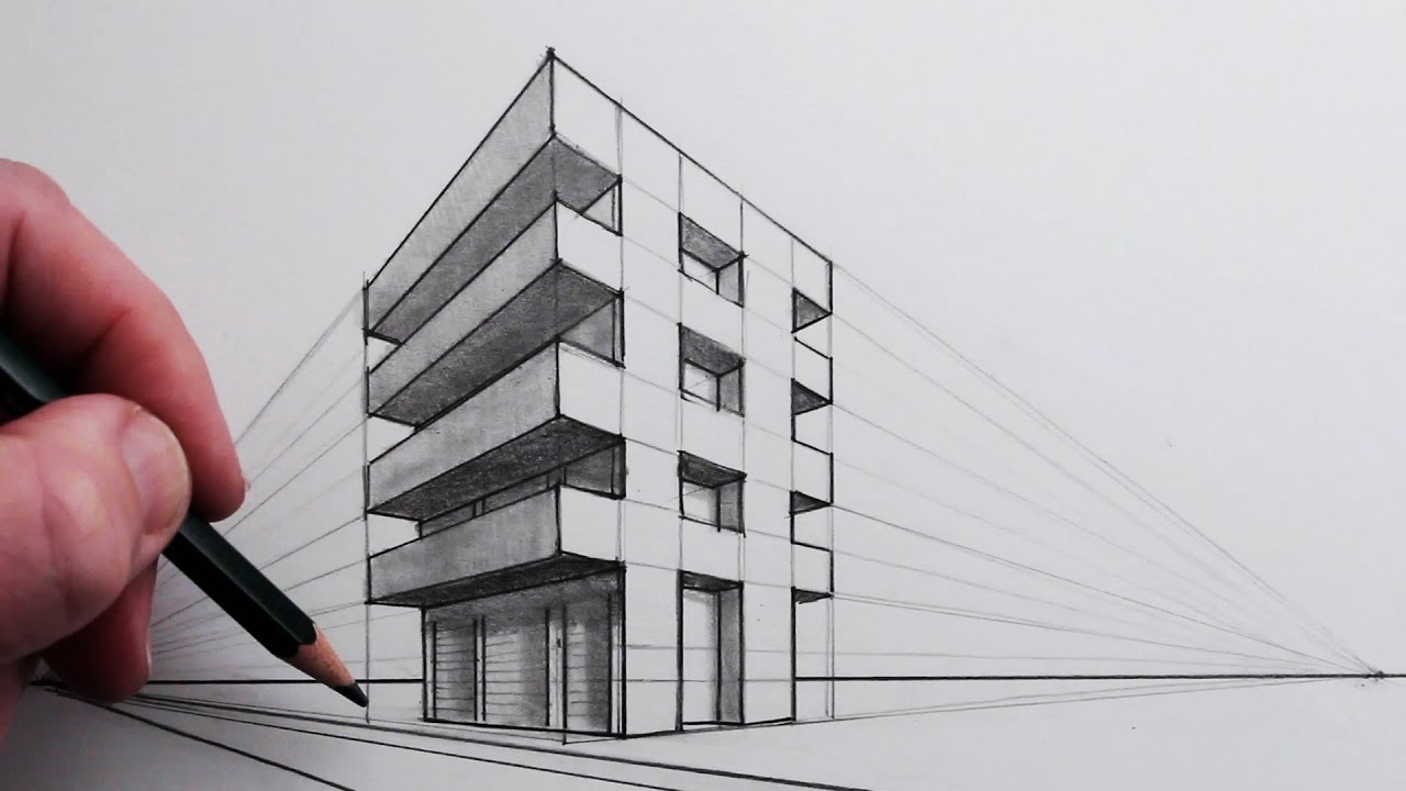 How to Draw Buildings using Two-Point Perspective