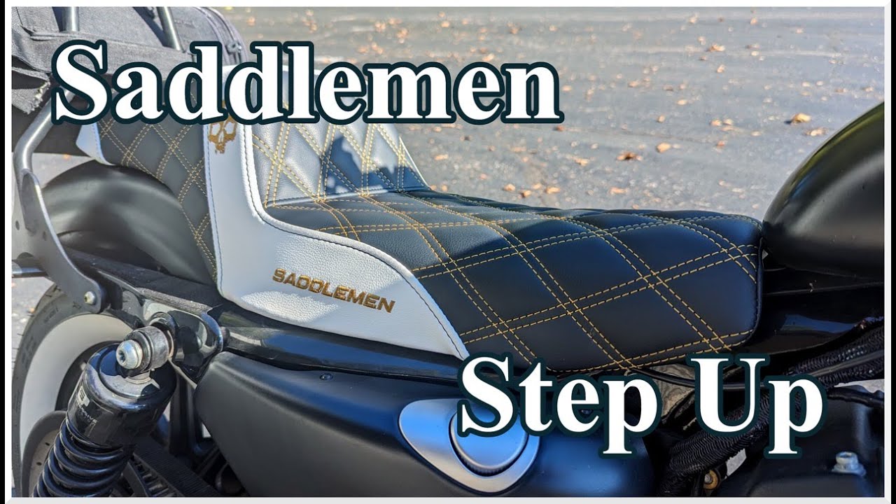 A Saddlemen Step Up Seat Review - (Best Seat for a Harley Sportster Iron 883)