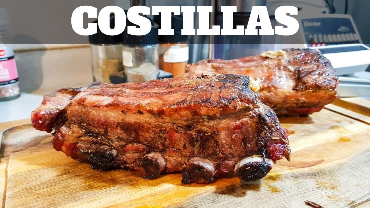 COSTILLAR de cerdo 🍖 en la PARRILLA a GAS 🔥  [Tiras de costillar y panceta] | William Priets