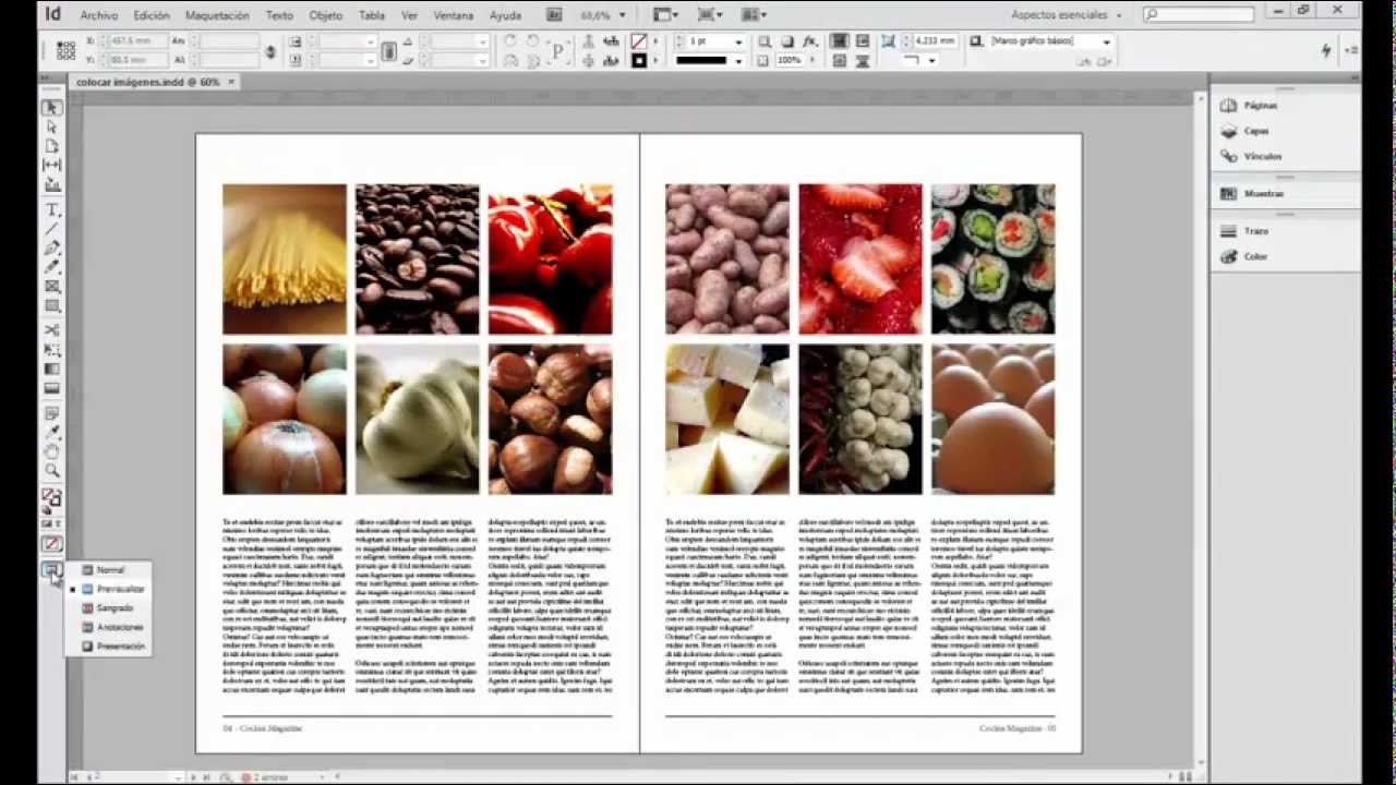 Colocar imágenes en Indesign rápidamente