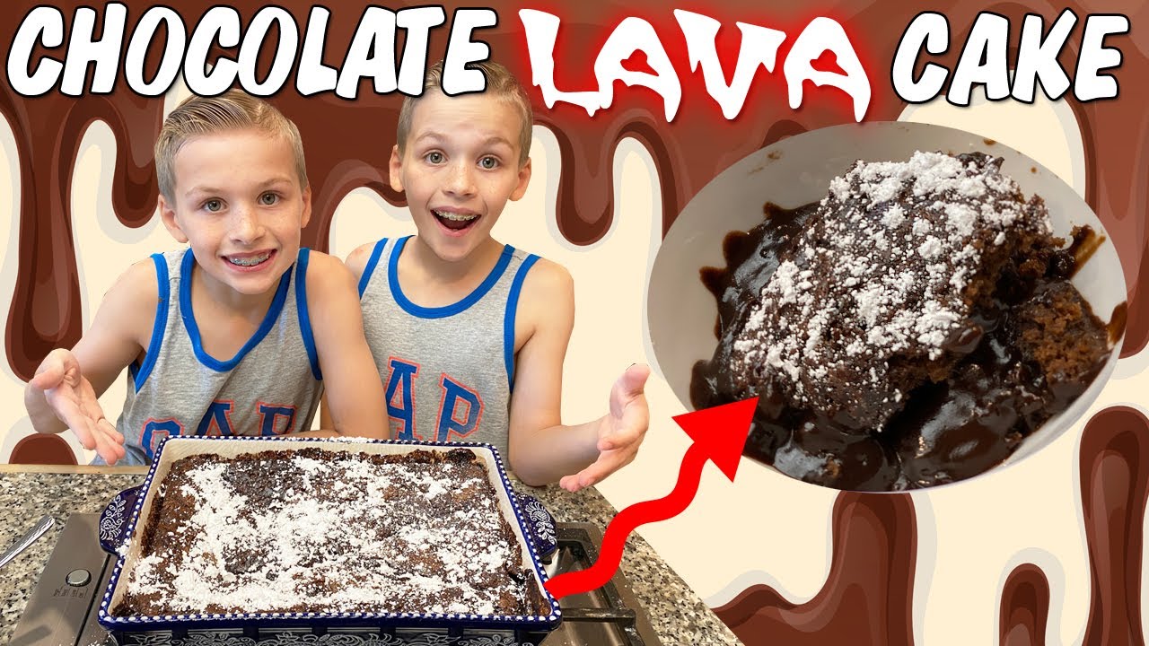BEST Hot Fudge Chocolate Lava Cake || Family Fun Pack Cooking