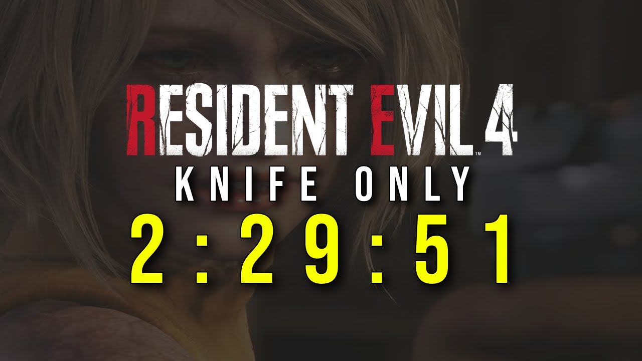 Resident Evil 4 Remake KNIFE ONLY Speedrun WORLD RECORD