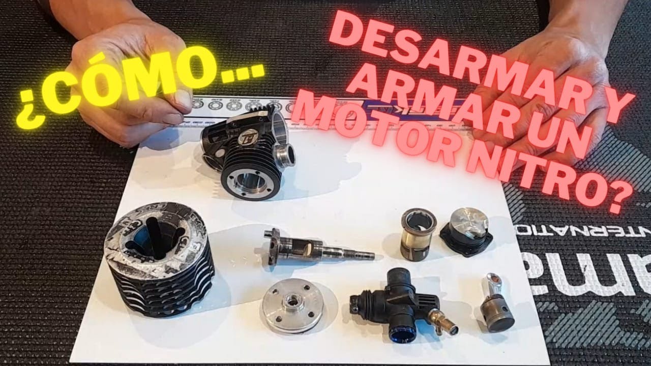 ¿Cómo desarmar, limpiar y armar un motor nitro? | Desmontaje de un motor a nitrometano.