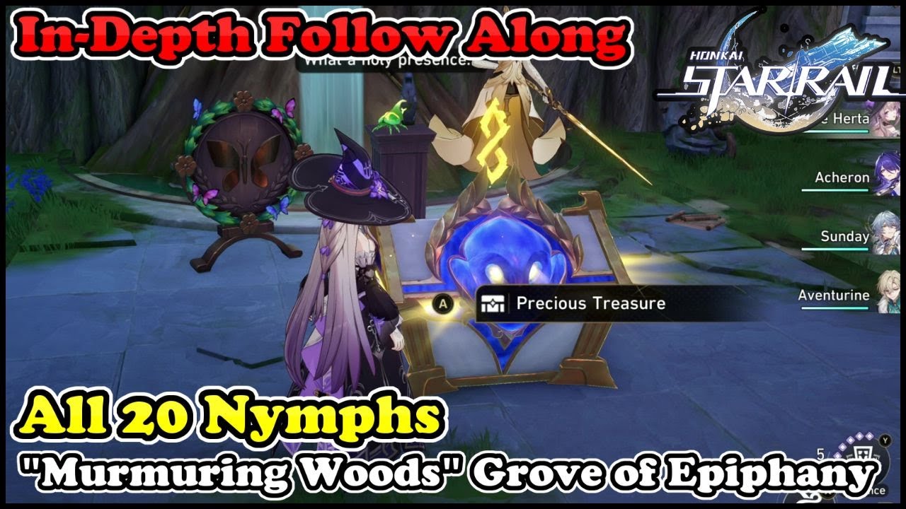 Honkai Star Rail - Murmuring Woods Grove of Epiphany All 20 Nymphs (Murmuring Woods)