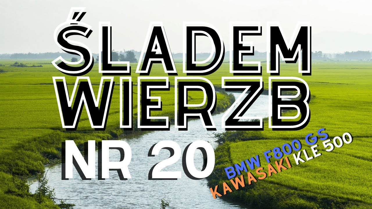 Offroad Śladem Wierzb nr 20 - przejazd przez potok / strumyk - BMW F800GS / KAWASAKI KLE 500 | 4K