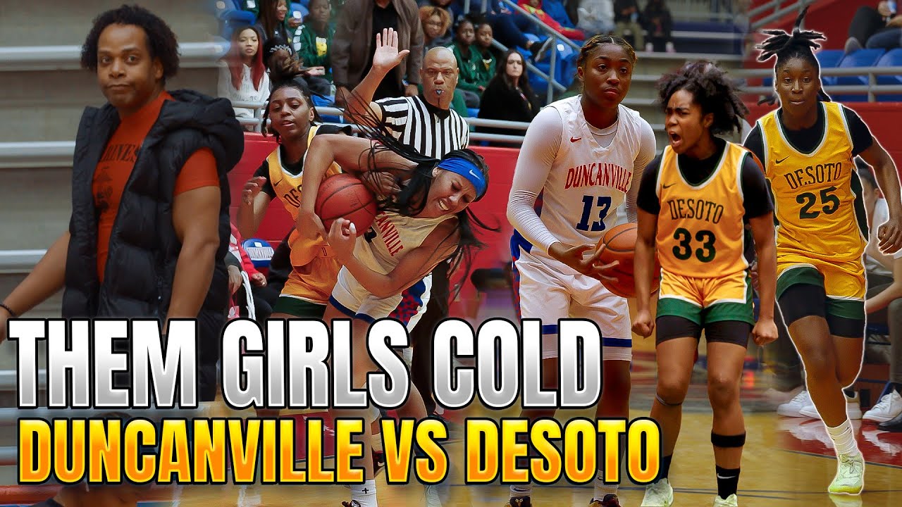 Duncanville vs Desoto Girls Basketball Samari Holmen vs Ava Womack These Girls are Cold!