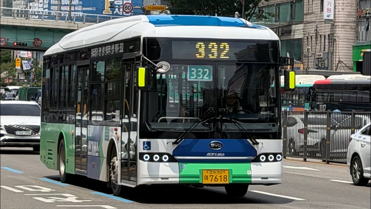 경기도 성남시 일반시내버스 332번 주행영상