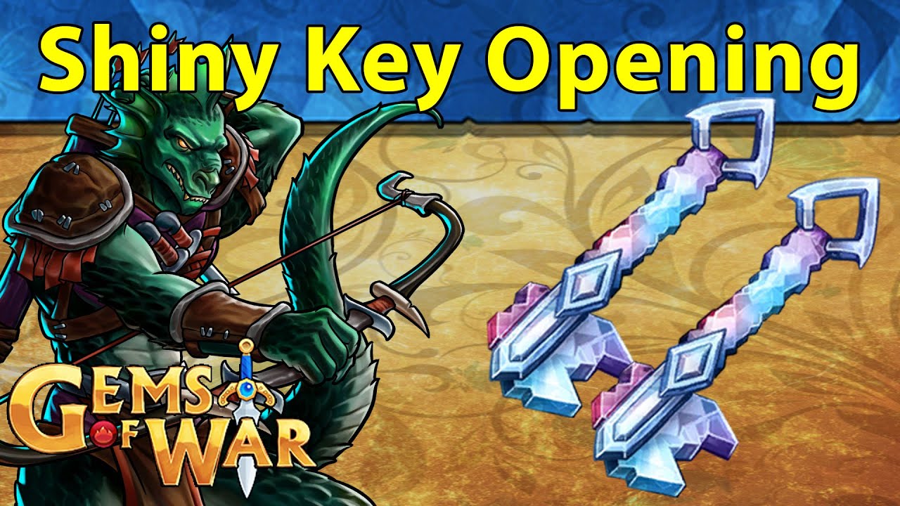 Gems of War: 1st Shiny Key Opening and Shiny Level 2 Infinite Loop w/ Huntmaster Arborius