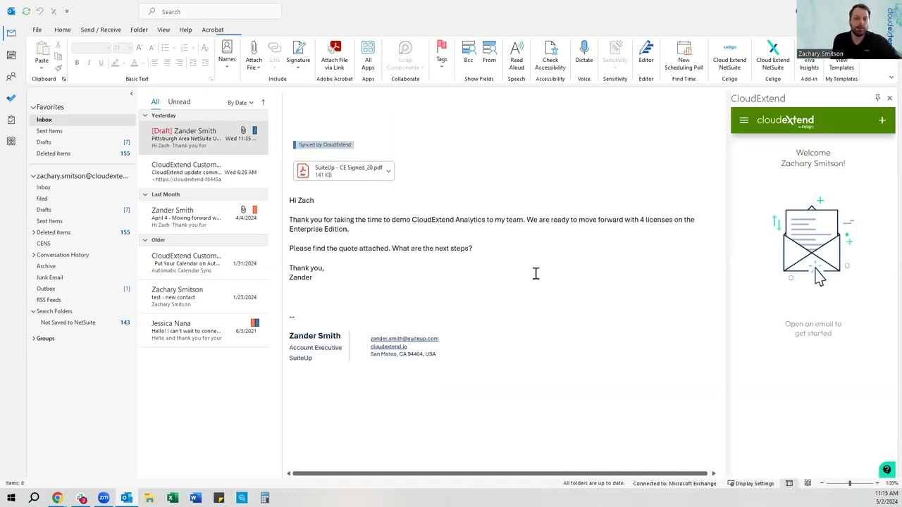 PittNUG Webinar - Celigo CloudExtend Outlook for NetSuite