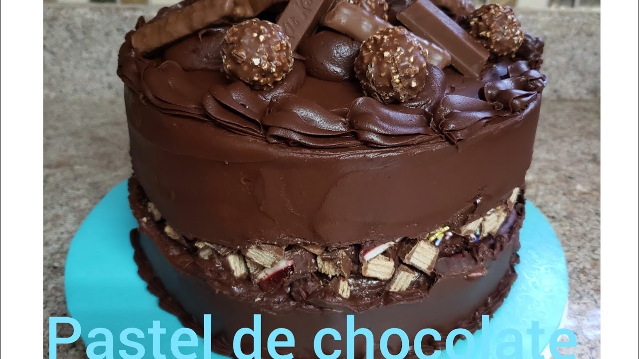 Como decorar un pastel de chocolate, diy  fault line cake