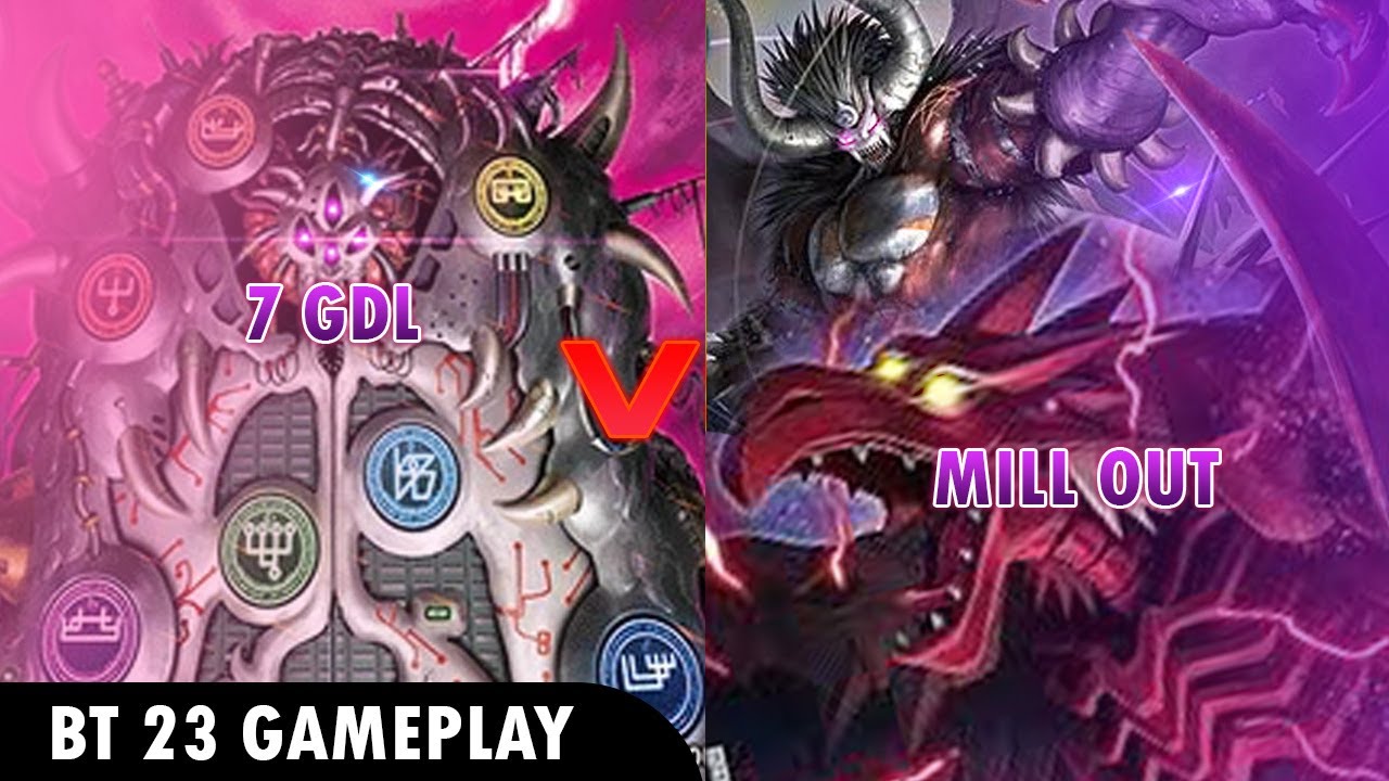 NO DECK LEFT?! 7GDL vs. Creepymon Millout - BT23 GAMEPLAY