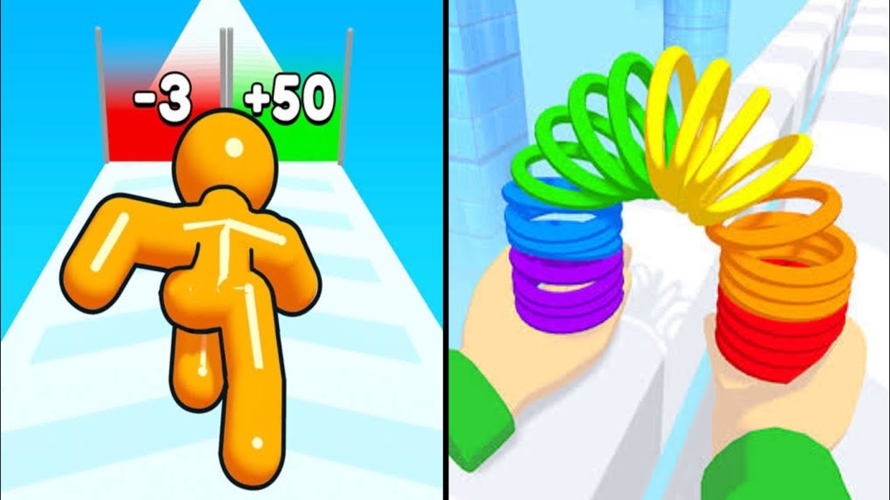 Tall Man Run vs Toy Spring - Max Levels Unlocked Speedrun Gameplay