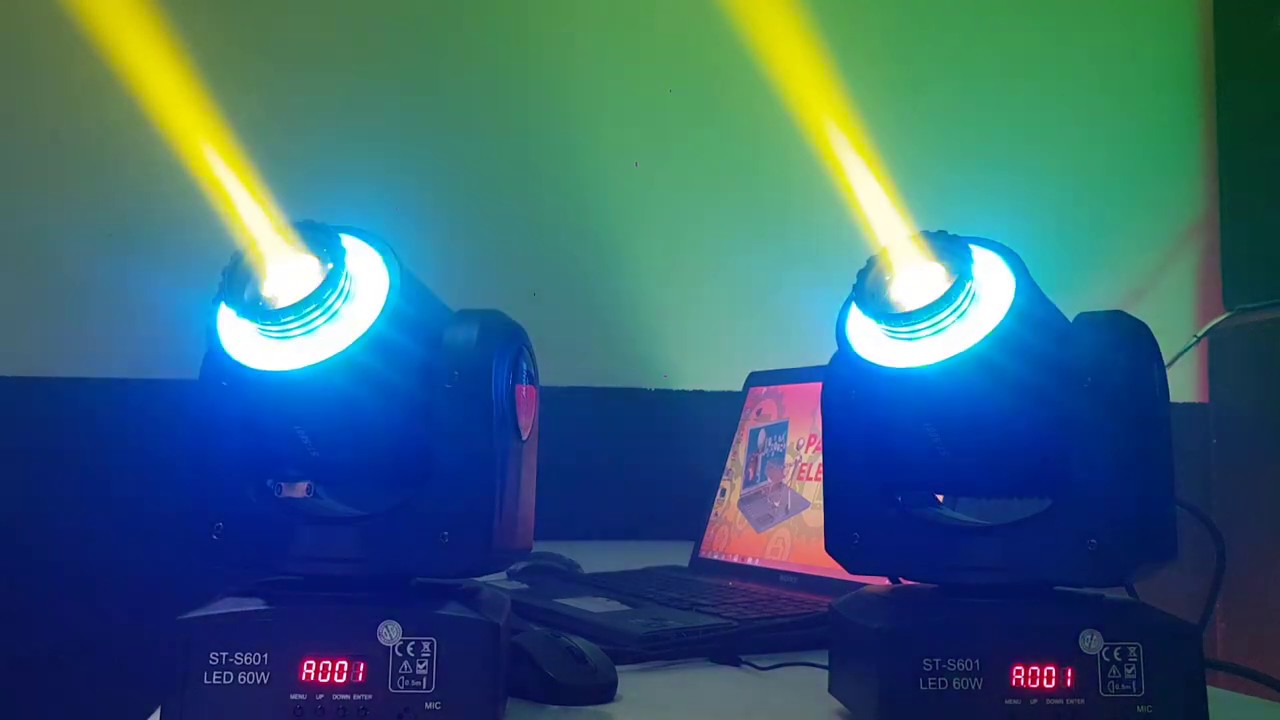 Canhão laser Spot Moving Head Beam LED Cabeça Giratória 60W configuração direto na mesa DM ST-S601