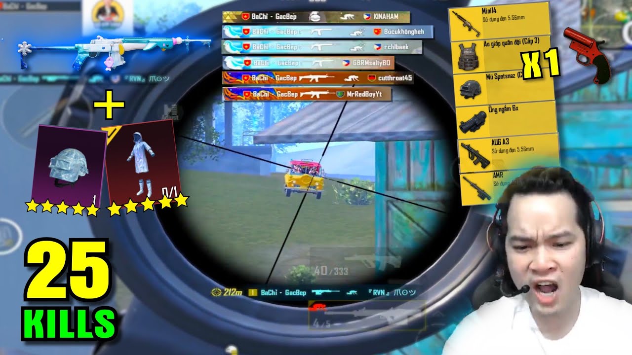 PUBG Mobile - Kèo 10 Triệu 25kill Solo Squad Rank Ace, Bộ Bim Thể Hiện Tap Mini Như Sấy Liên Thanh