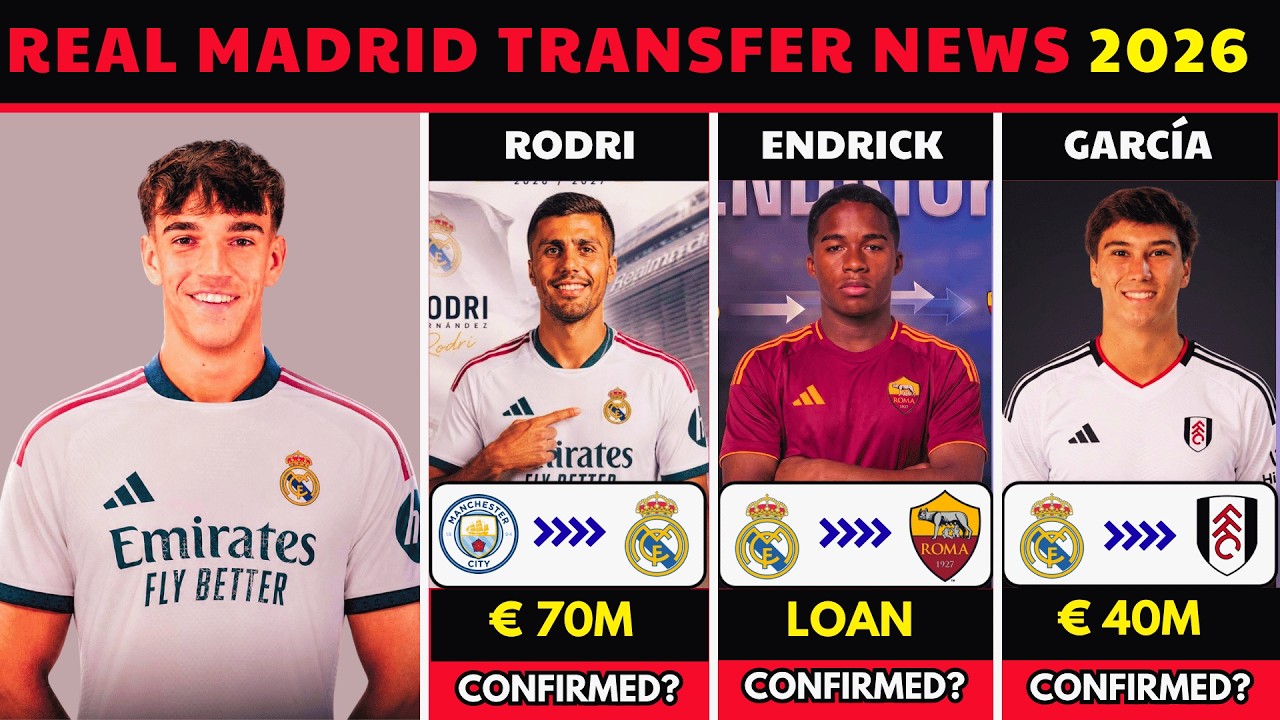 🚨 Latest Real Madrid Transfer News Summer 2026 🔥 | Carlos Esp&iacute;, Garc&iacute;a, Rodri & More