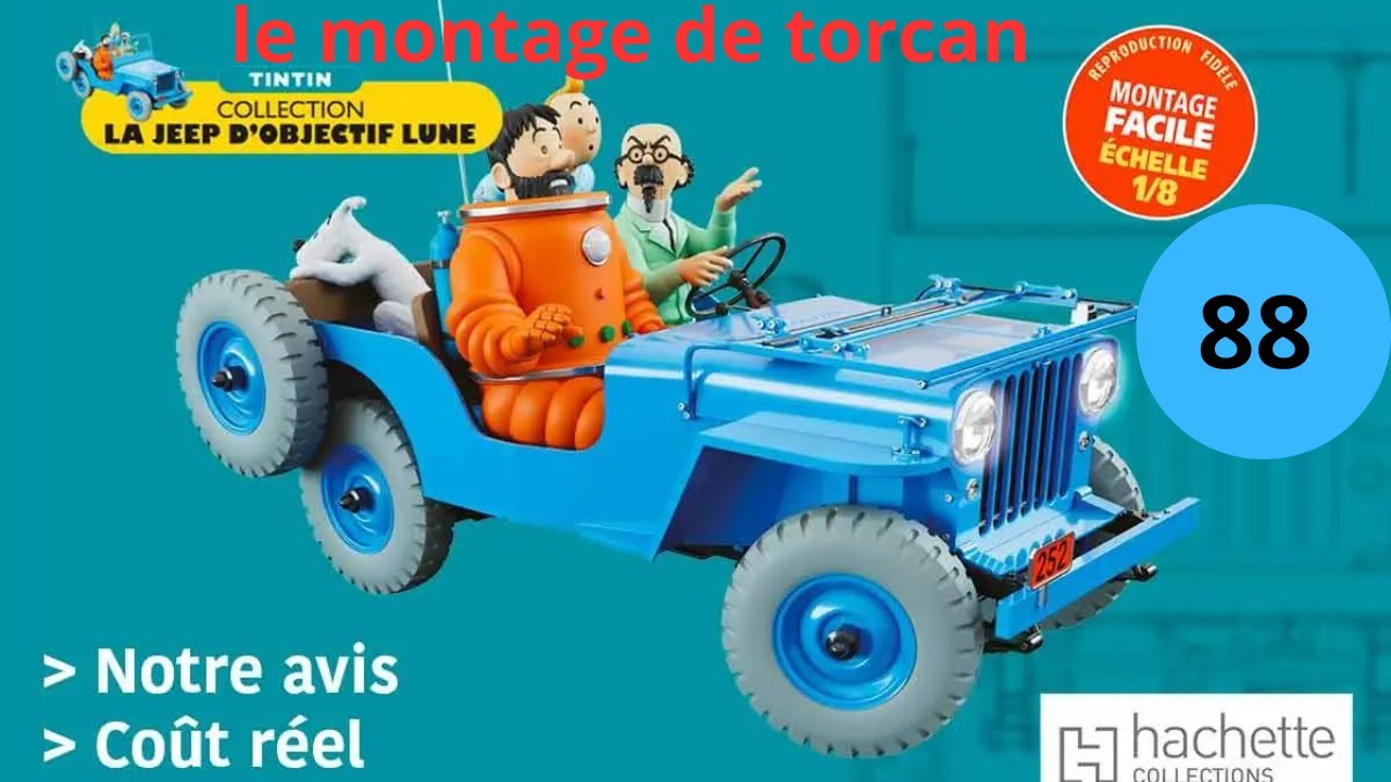 hachette la jeep de tintin montage du numero 88