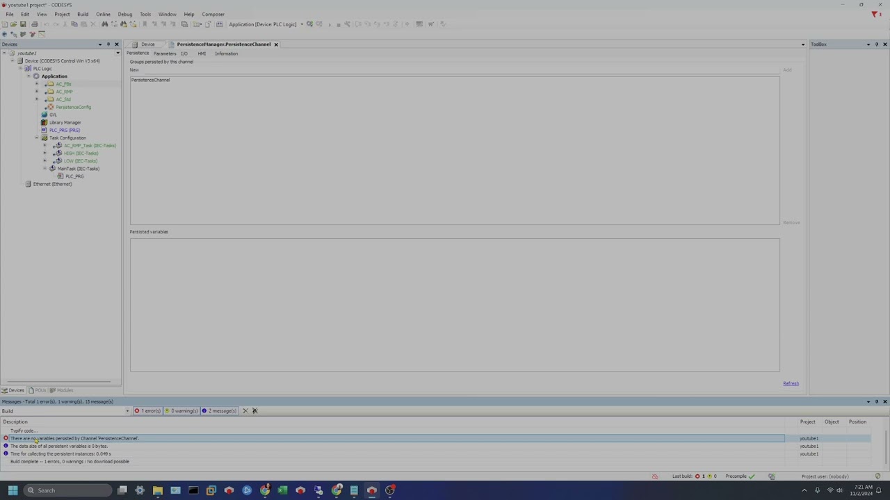 CODESYS SoftPLC Persistent Variables MODULE