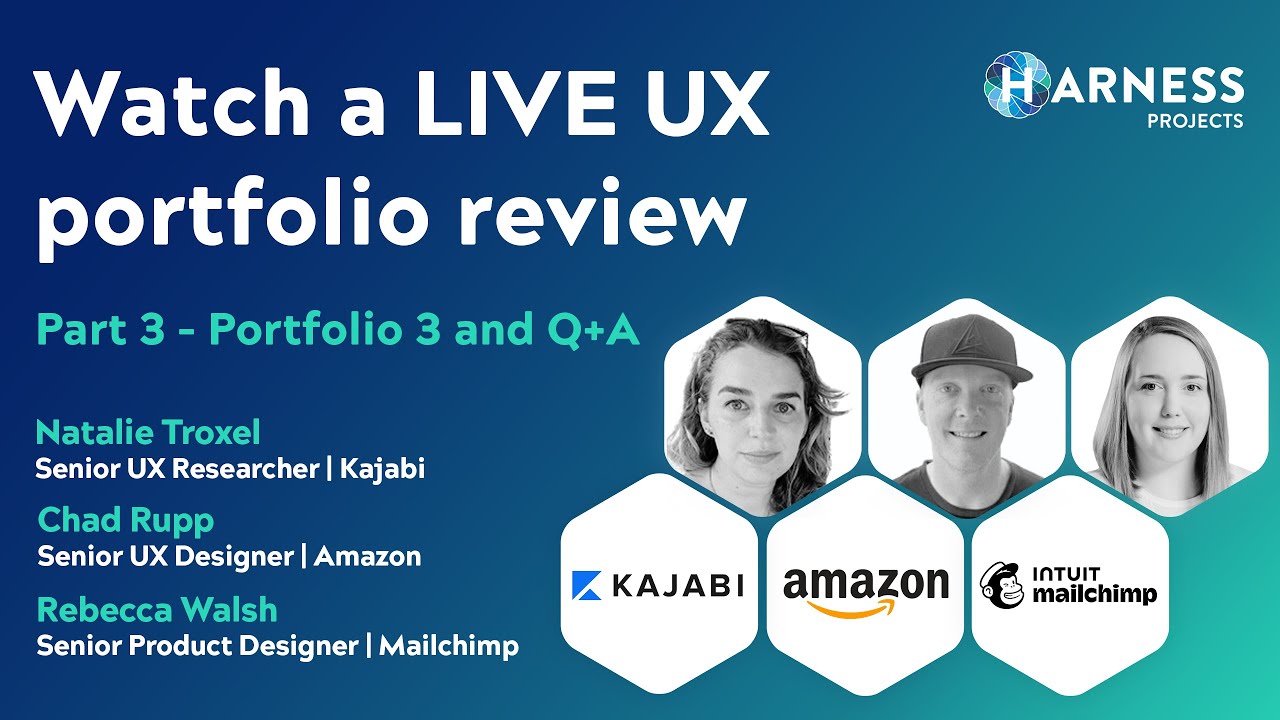 Watch a Live UX Portfolio Review - End to end UX/UI case study