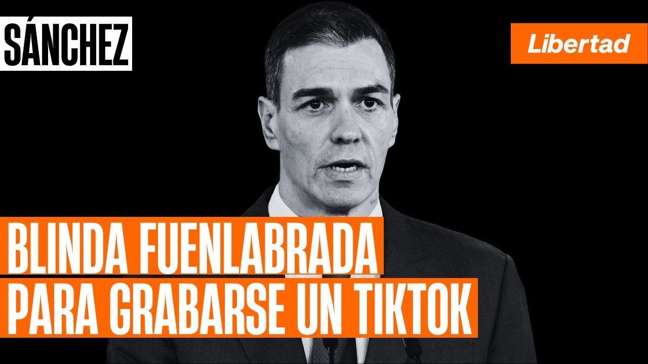 Sánchez blinda Fuenlabrada para grabarse un vídeo de TikTok entre gritos de «¡Sinvergüenza!»