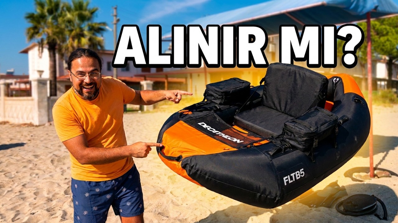 DECATHLON ŞİŞME BOT ALDIM | DECATHLON BALIKÇI BOTU KURULUMU | BELLY BOAT ALINIR MI | TATİL VLOG
