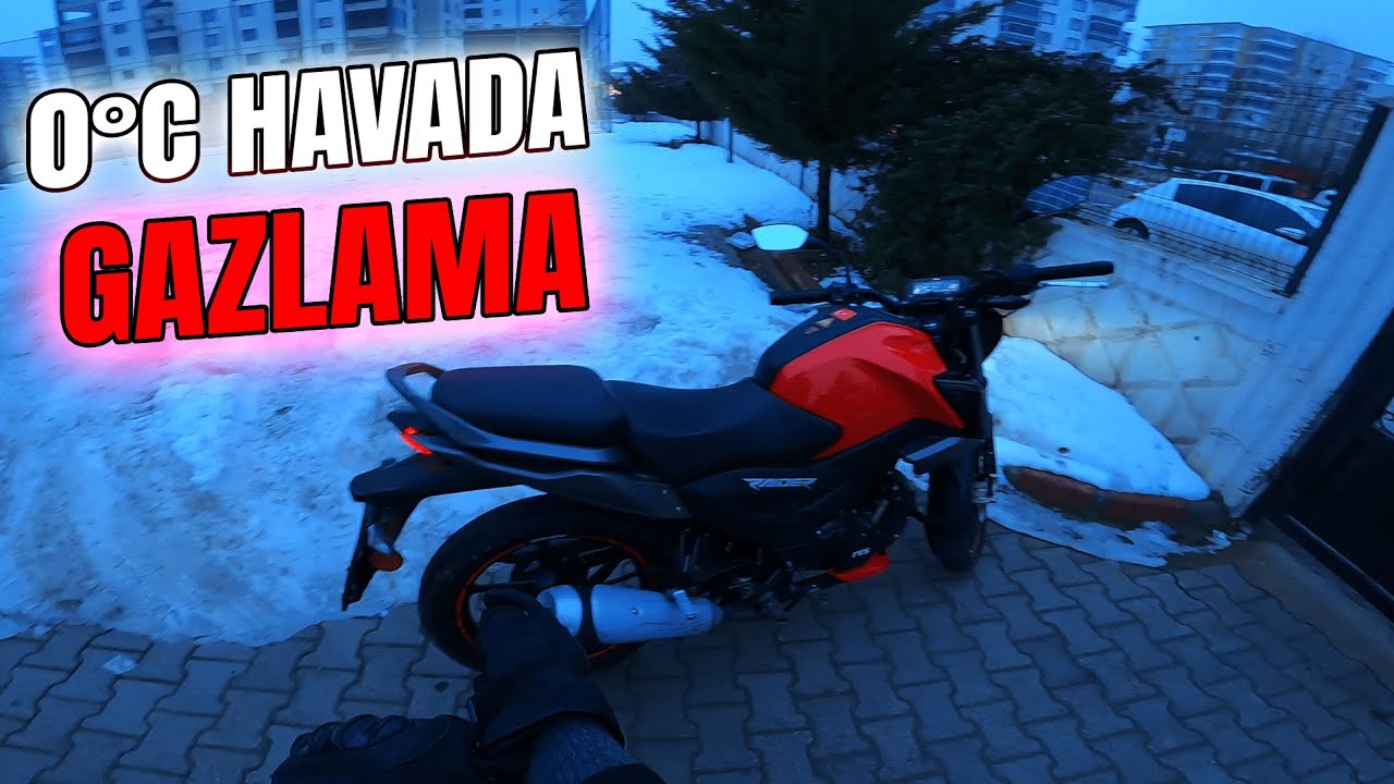 0 DERECE HAVADA KISA GAZLAMA TVS RAİDER 125