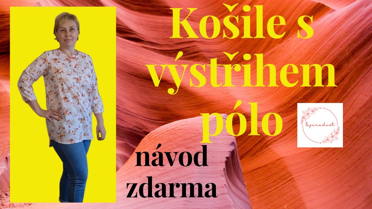 Košile s výstřihem pólo-podrobný návod zdarma