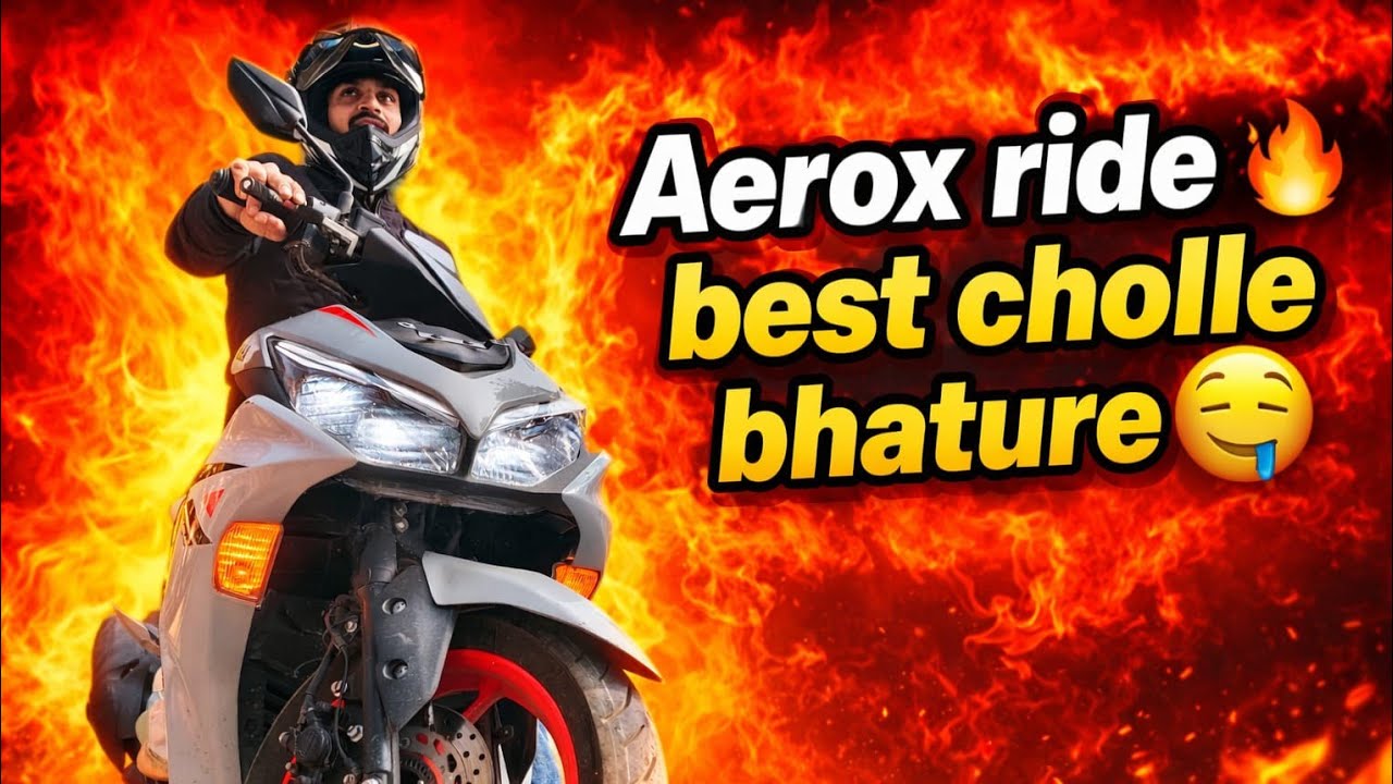 Sunny rider aerox 155 Aaj Ham Ja Rahe Hain bijali enclave chhole bhature Lene 😜 #vlog #rider