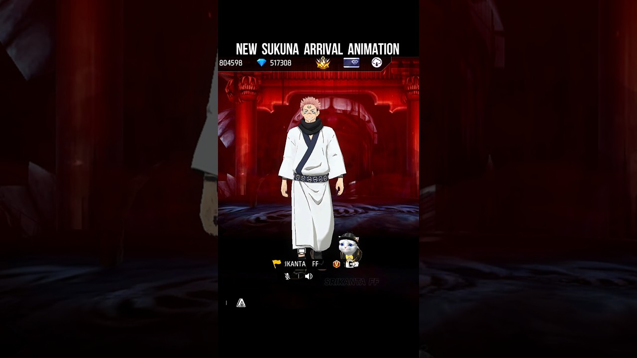 Sukuna Arrival Animation 🔥 Free Fire X Jujutsu Kaisen Malevolent Shrine New Arrival Animation