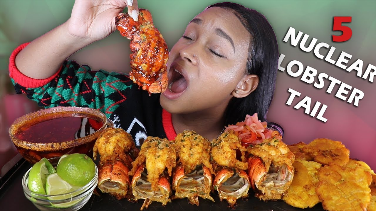 FIVE 2X SPICY LOBSTER TAIL + FRIED PLANTAINS + PIKLIZ + BLOVESLIFE SMACKALICIOUS SAUCE | QUEEN BEAST