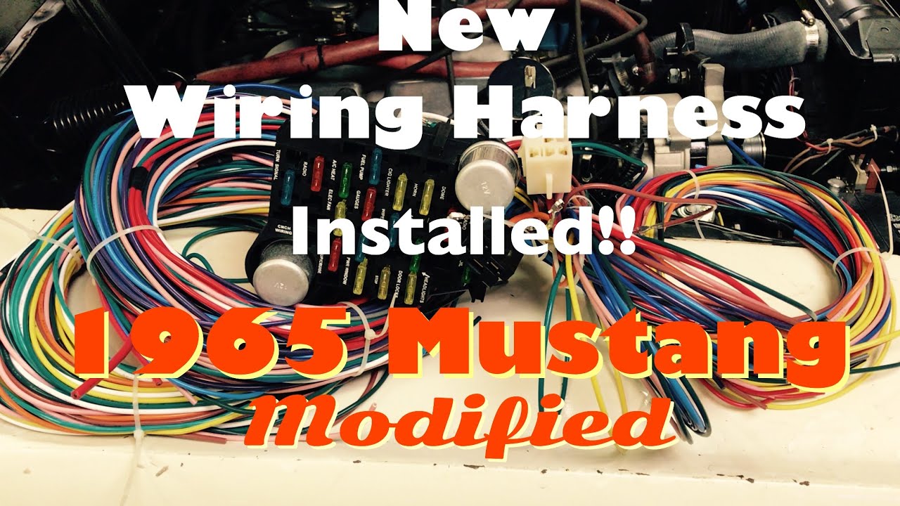 New Wiring Harness installed 1965 Mustang.