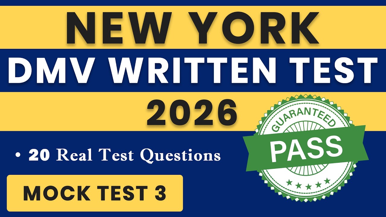 NY WRITTEN TEST 2026 | DMV WRITTEN PRACTICE TEST NEW YORK 2026 | OFFICIAL HANDBOOK QUESTIONS