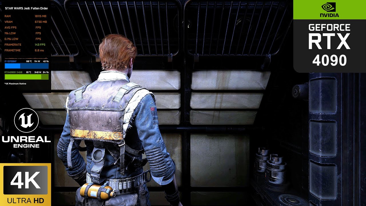 Star Wars Jedi: Fallen Order - RTX 4090 Max Settings 4K (NATIVE) Gameplay Benchmark | ULTRA GRAPHICS