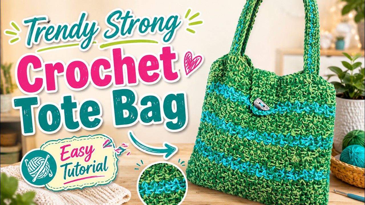 Crochet Trendy Tote Pattern | The Crochet Crowd