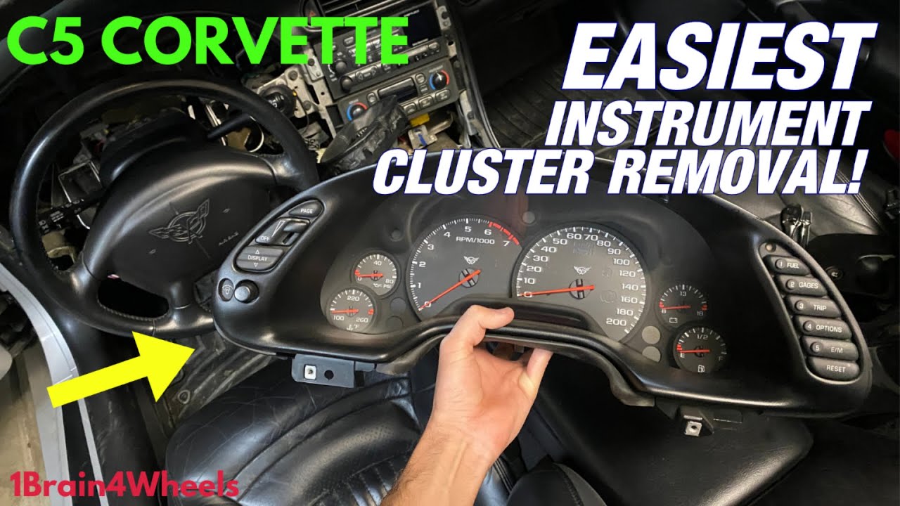 C5 Corvette Instrument Cluster Removal - The Easy Way!