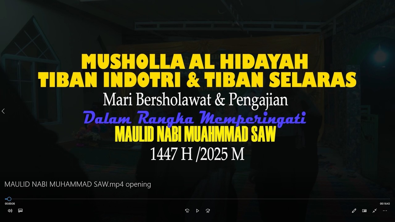 MAULID NABI MUHAMMAD SAW 1447 H 2025 M