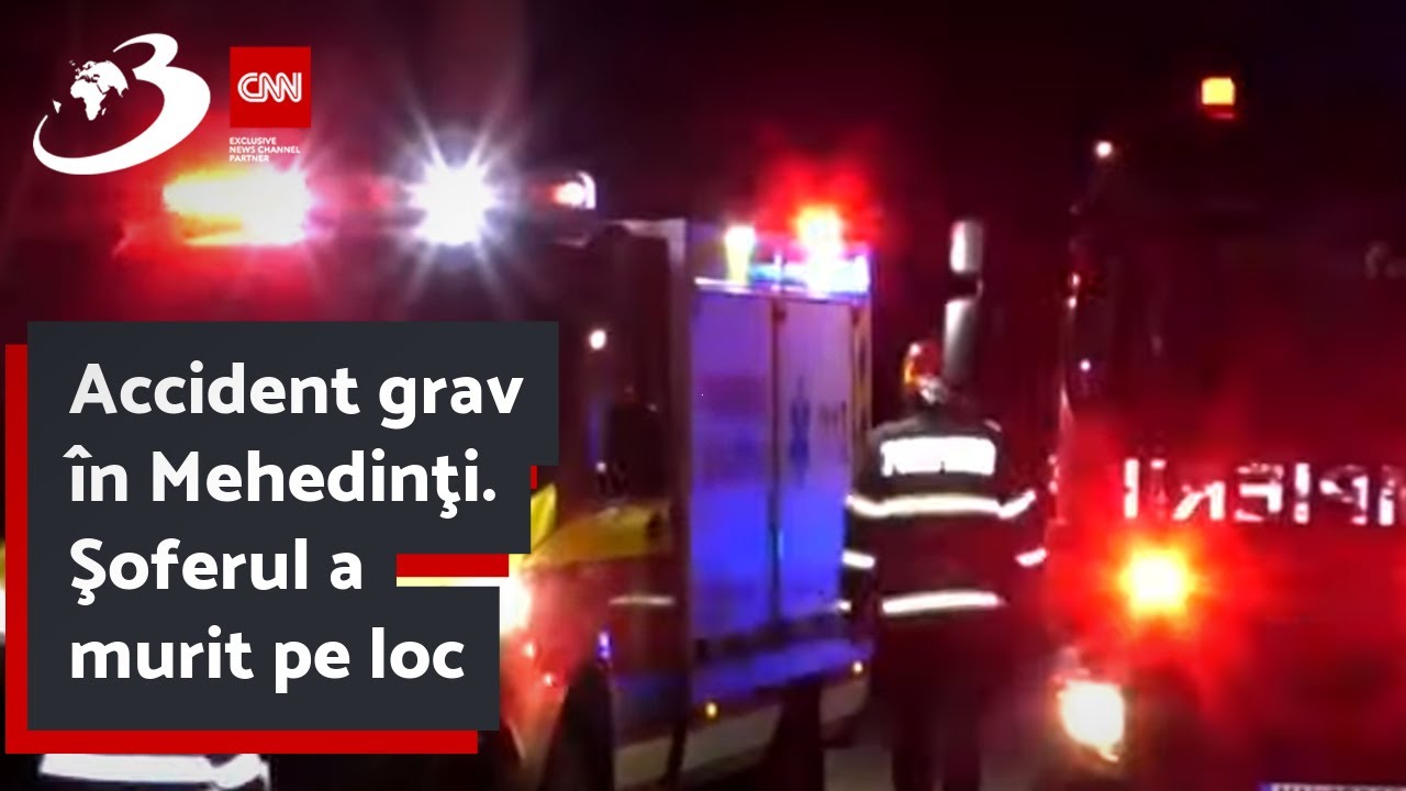 Accident grav în Mehedinţi. Şoferul a murit pe loc