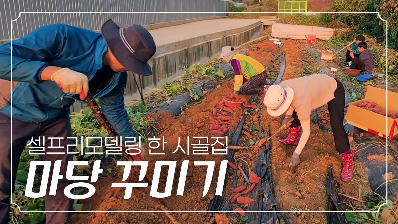 [시골집 마당 꾸미기-13화] 가을철 농번기 맞아 꽃순 할머니 일손 돕기
