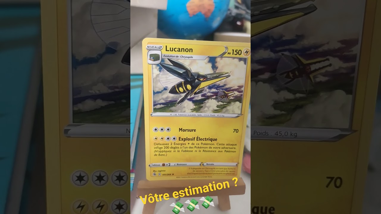 Magnifique Lucanon carte Pokémon Rare
