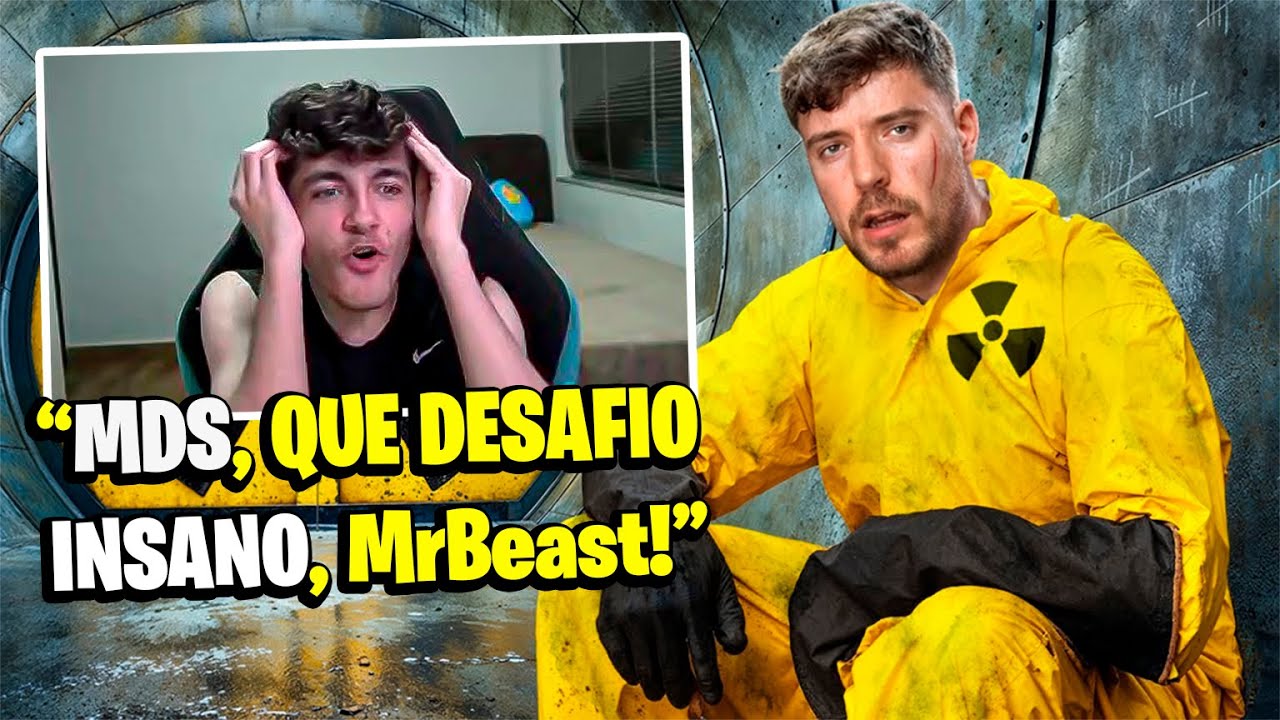 suetam reage a MrBeast: Sobreviva 100 Dias Num Bunker Nuclear, Ganhe US$ 500,000