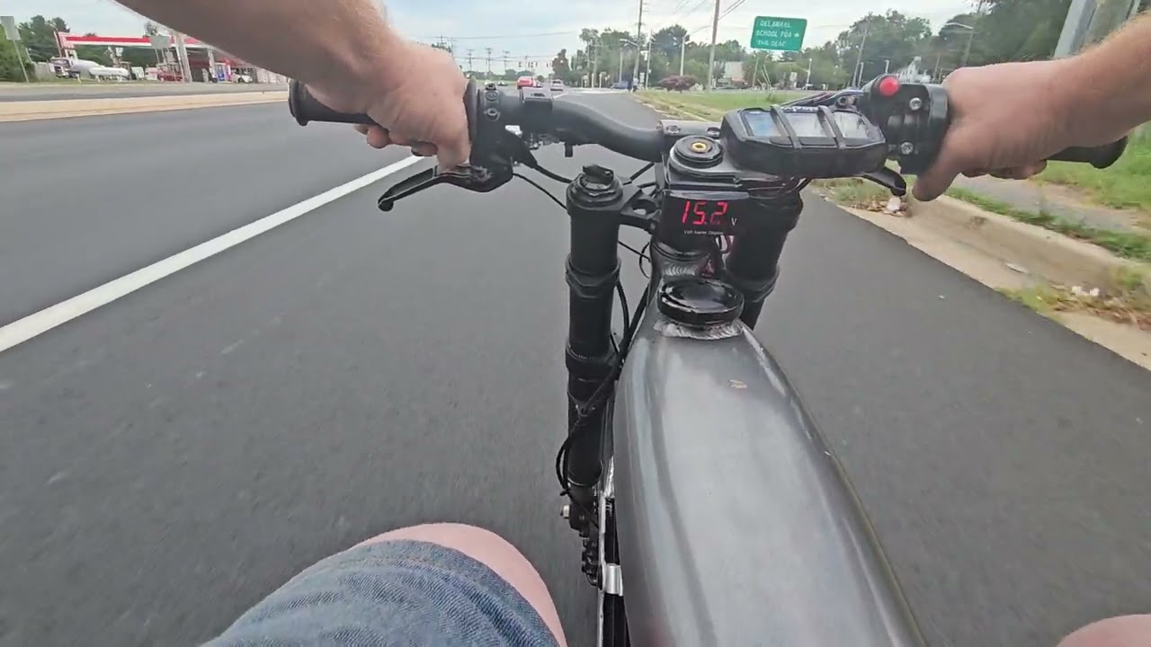 Working on the tune. Am6 motorized bicycle.
