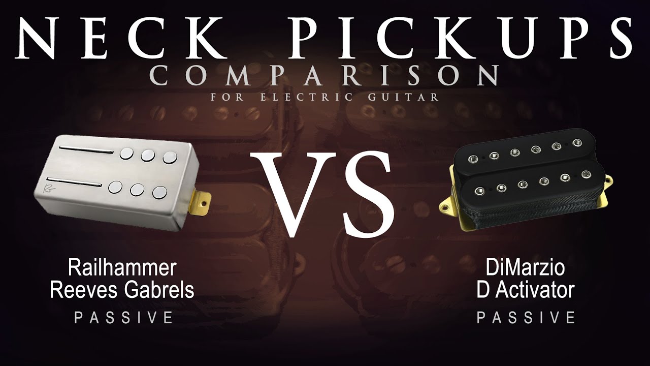 Railhammer REEVES GABRELS vs DiMarzio D ACTIVATOR - Neck Guitar Pickup Comparison Tone Demo