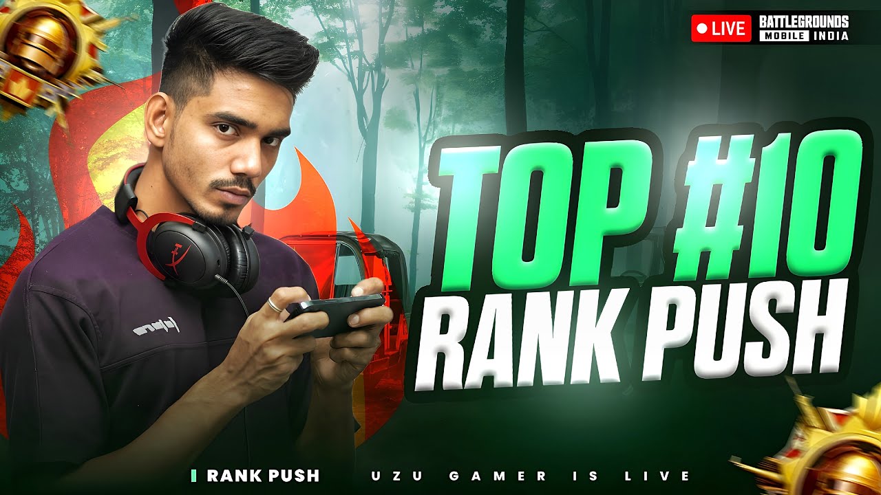 TOP 10 TODAY ? | CONQUEROR RANK PUSH DAY - 14 | BGMI LIVE | UZU GAMER