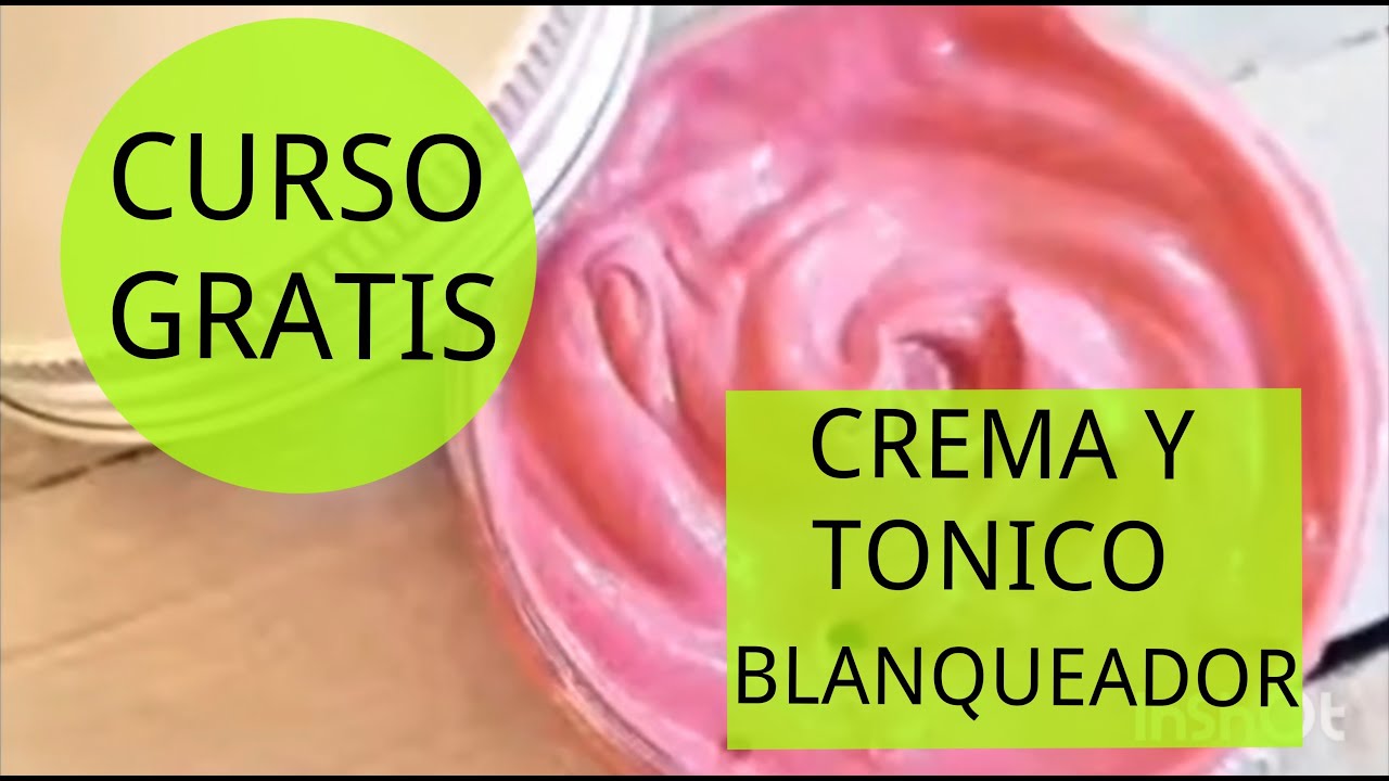 RECETA CREMA Y TONICO BLANQUEANTE DE LA PIEL