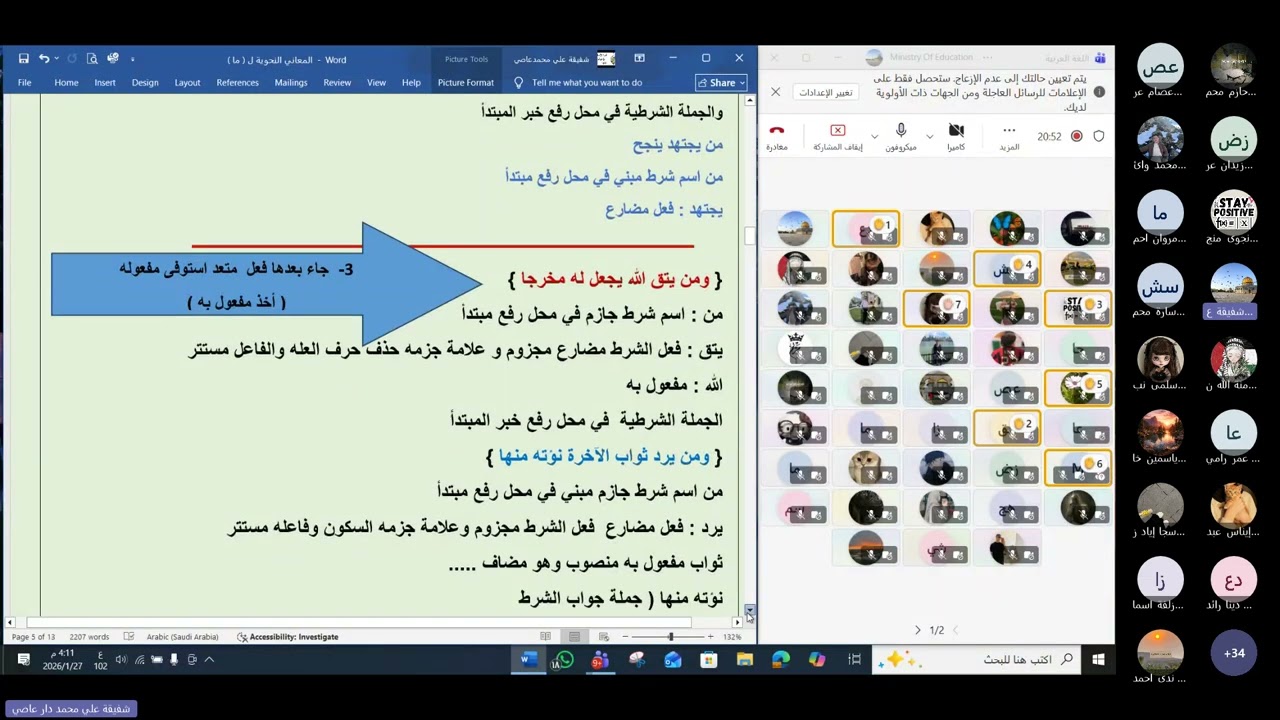 من المعاني النحوية  ل ما  من ج2