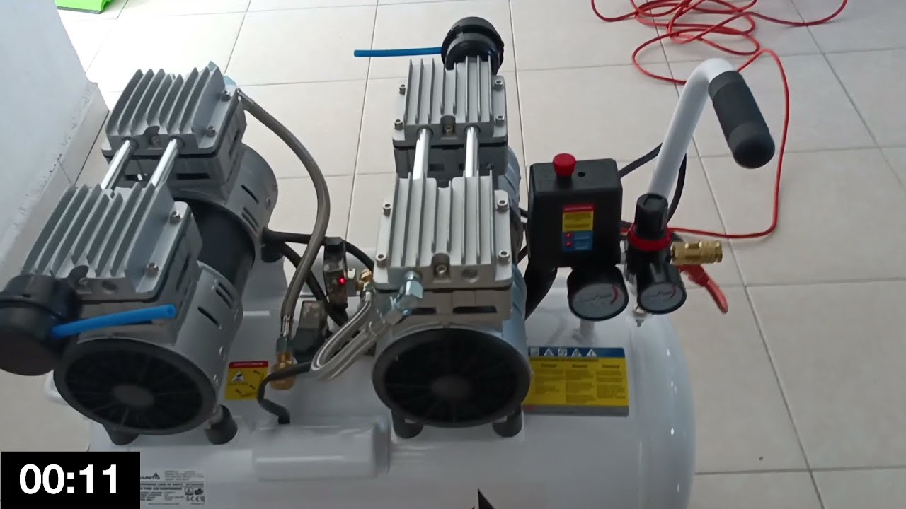 UNBOXING del Compresor de aire limpio y silencioso | MARIETTA QY750x2-50L