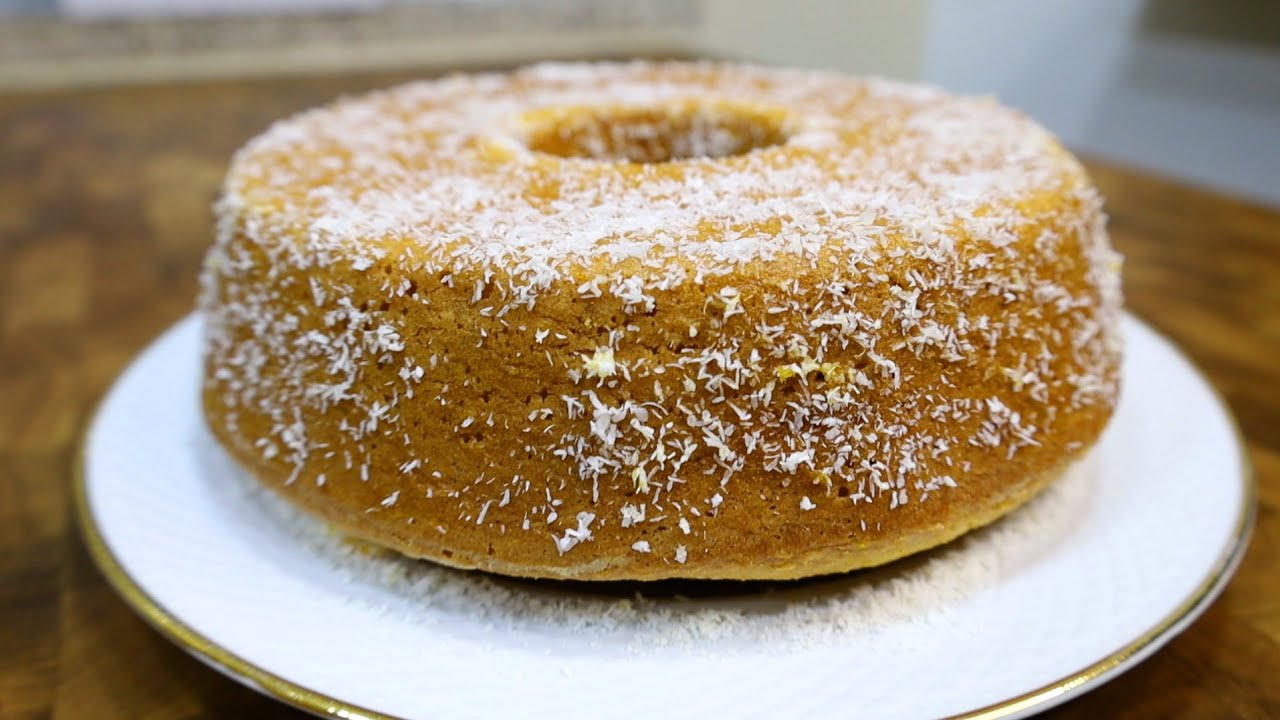 BOLO DE COCO SIMPLES E FOFINHO